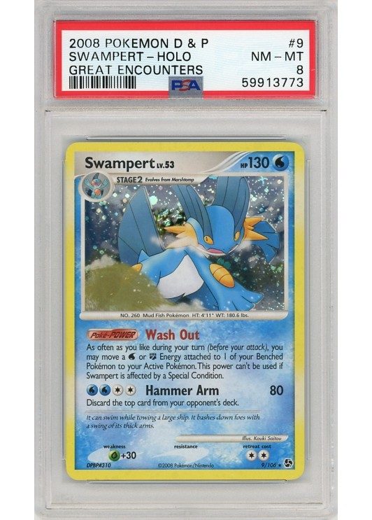 Swampert 9/106 PSA 8