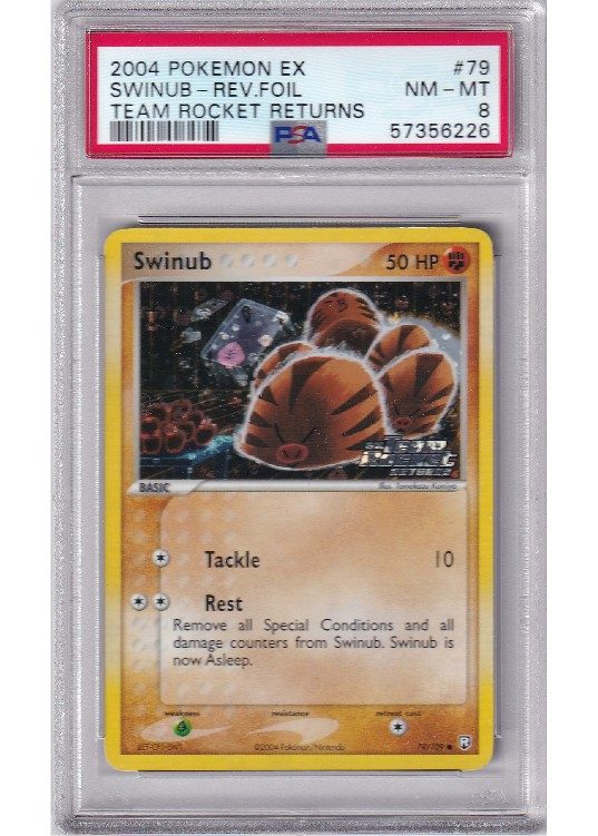 Swinub – 79/109 – Reverse Foil – PSA 8