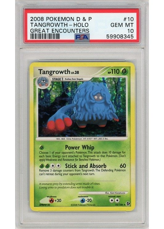 Tangrowth 10/106 PSA 10