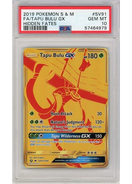 Tapu Bulu GX SV91/SV94 PSA 10