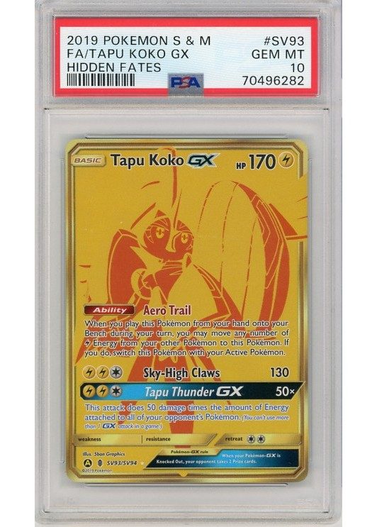Tapu Koko GX SV93/SV94 PSA 10
