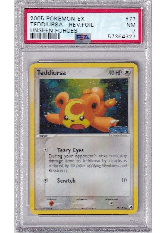 Teddiursa 77/115 Reverse Foil PSA 7