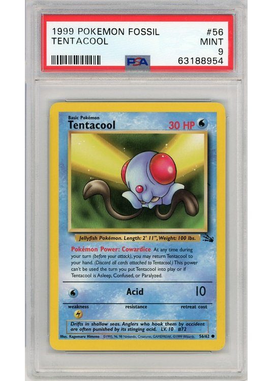 Tentacool 56/62 PSA 9