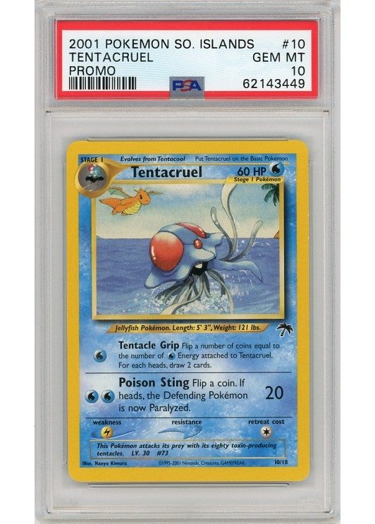 Tentacruel PSA 10 - Gradede pokemon kort på Pokemons.dk