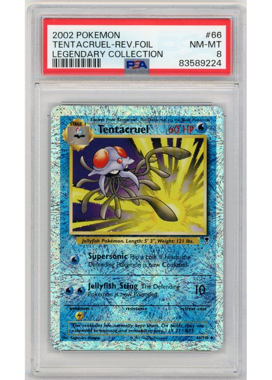Tentacruel 66/110 Reverse Foil PSA 8
