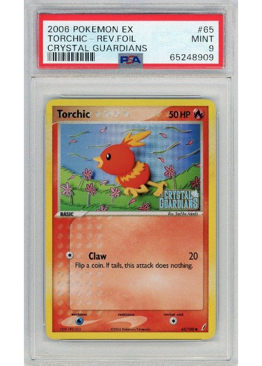 Torchic 65/100 Reverse Foil PSA 9