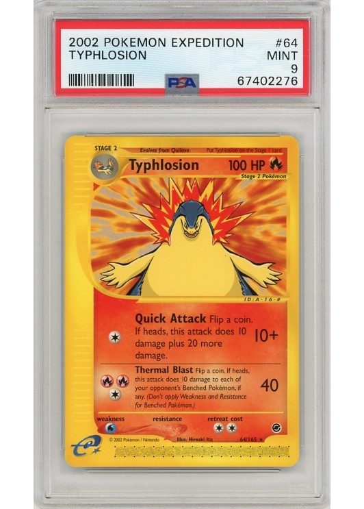 Typhlosion 64/165 PSA 9