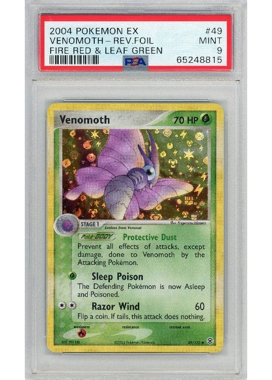 venomoth pokemon card value Light Venomoth