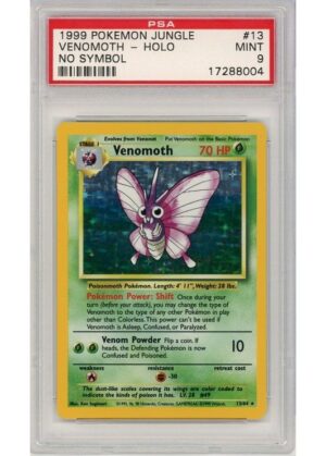 Venomoth No Symbol Error 13/64 PSA 9