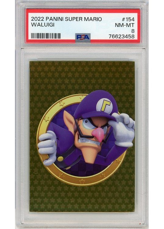 Waluigi (Panini Super Mario) 154 PSA 8