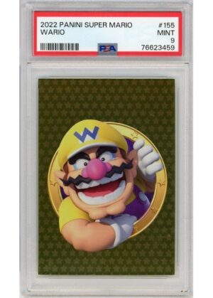 Wario (Panini Super Mario) 155 PSA 9