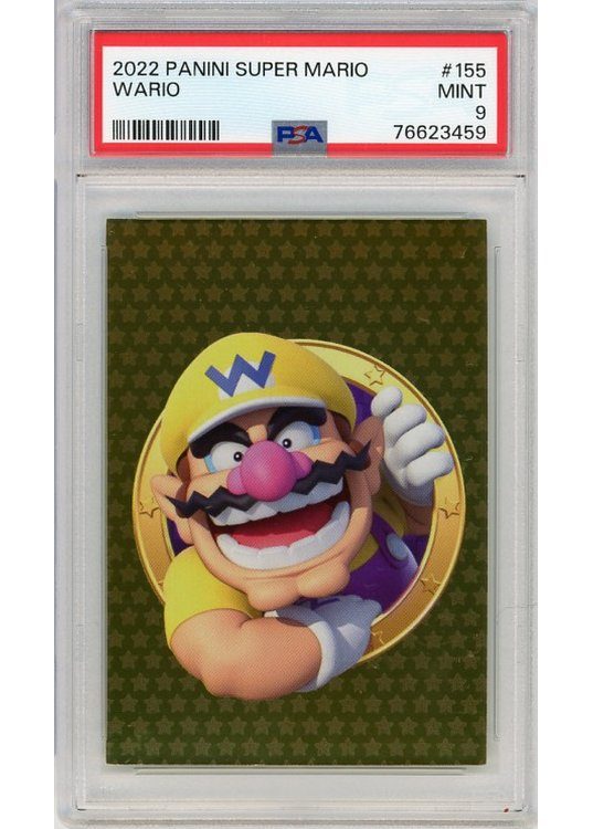 Wario (Panini Super Mario) 155 PSA 9