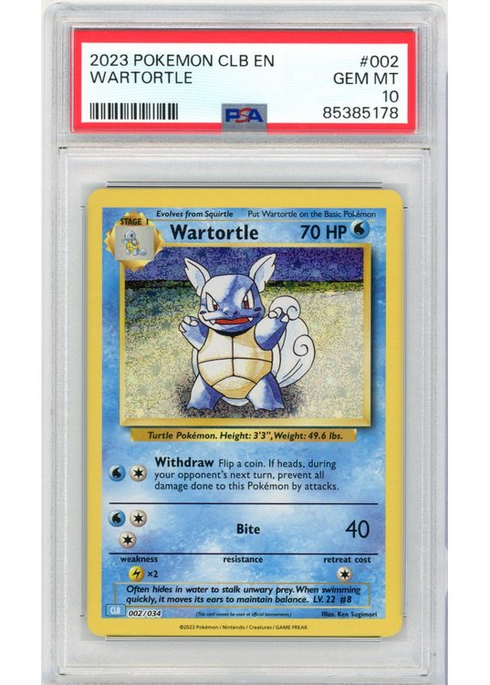 Wartortle 002/034 PSA 10
