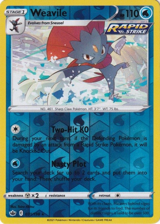 Weavile - 031/198 - Reverse