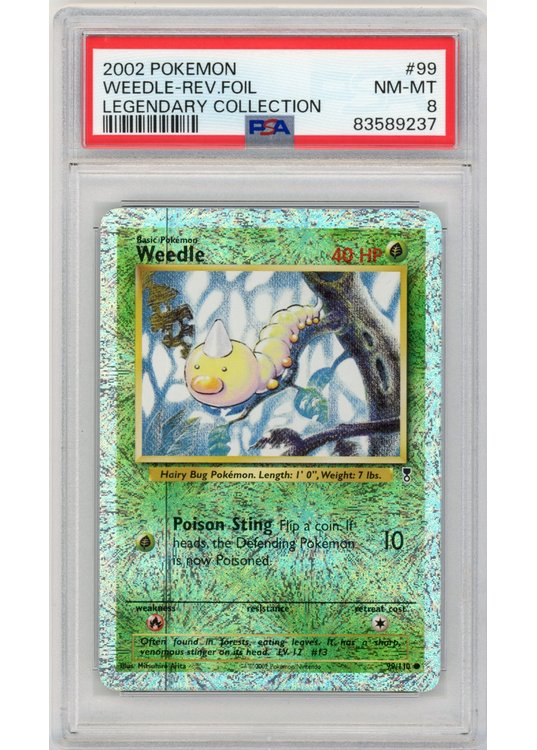 Weedle 99/110 Reverse Foil PSA 8