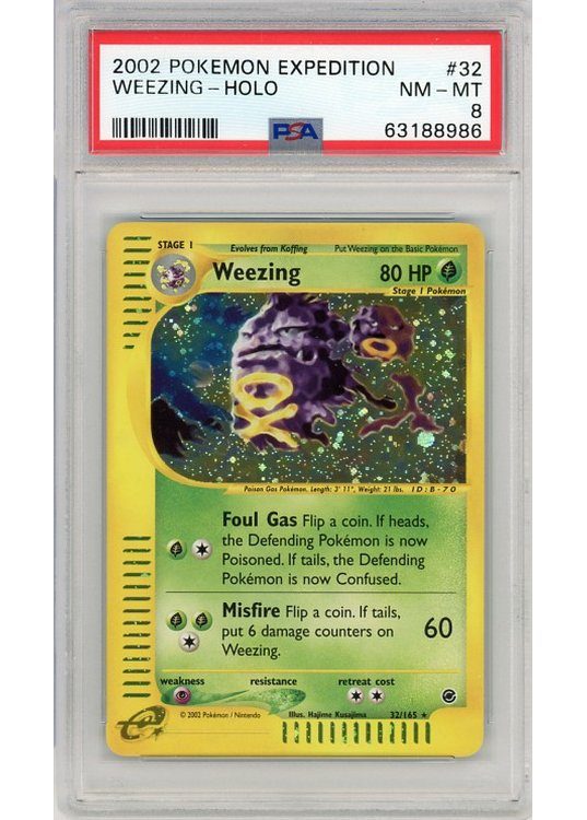 Weezing 32/165 PSA 8