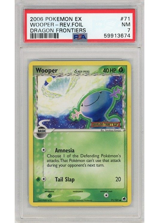 Wooper &delta; – 71/101 – Reverse Foil – PSA 7