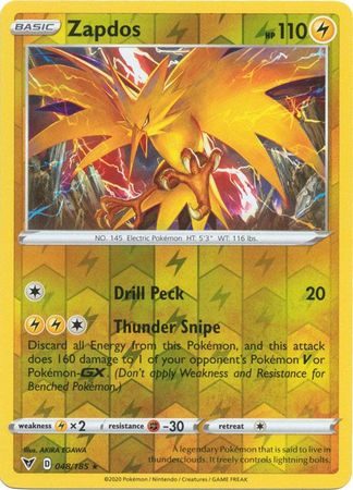 Zapdos - 048/185 - Reverse