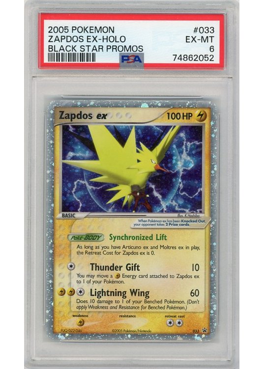 Zapdos ex 033 PSA 6