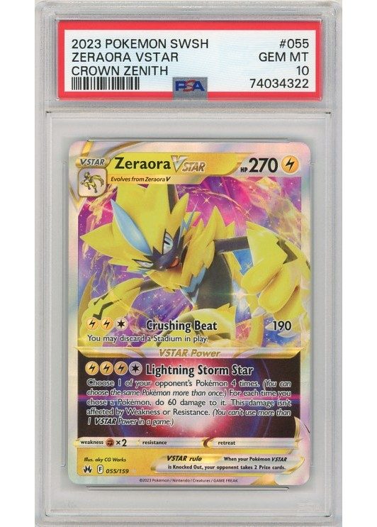Zeraora VSTAR 055/159 PSA 10