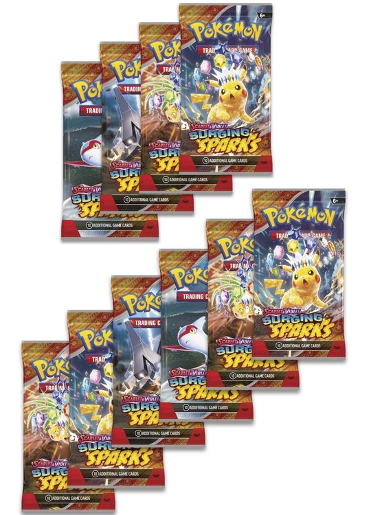 10 Booster Pakker fra SV08 Surging Sparks