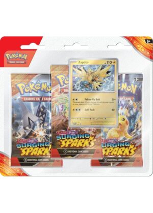 Zapdos blister pack (3 stk.) - SV08 Surging Sparks