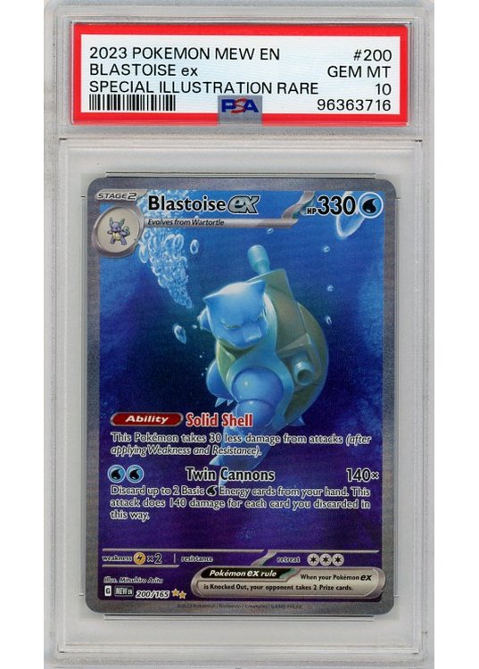 Blastoise ex 200/165 PSA 10