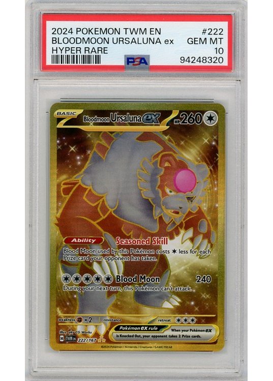 Bloodmoon Ursaluna ex – 222/167 – PSA 10