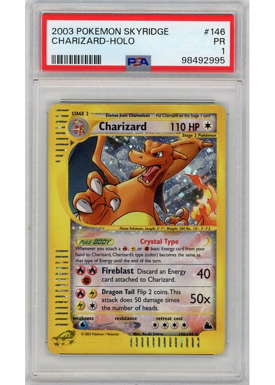 Charizard 146/144 PSA 1