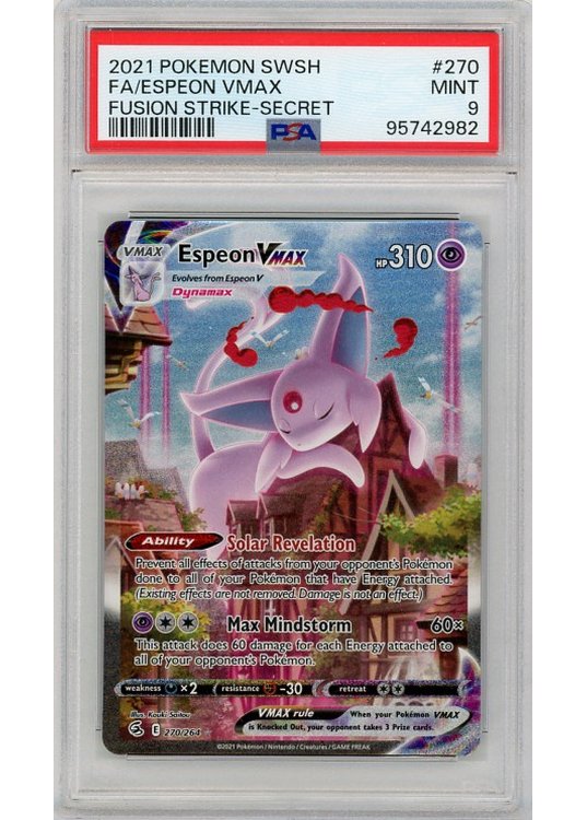 ポケモンカードゲーム Espeon VMAX ポケモンカードゲーム Espeon VMAX psa10 PSA 10 Espeon VMAX BOX 189