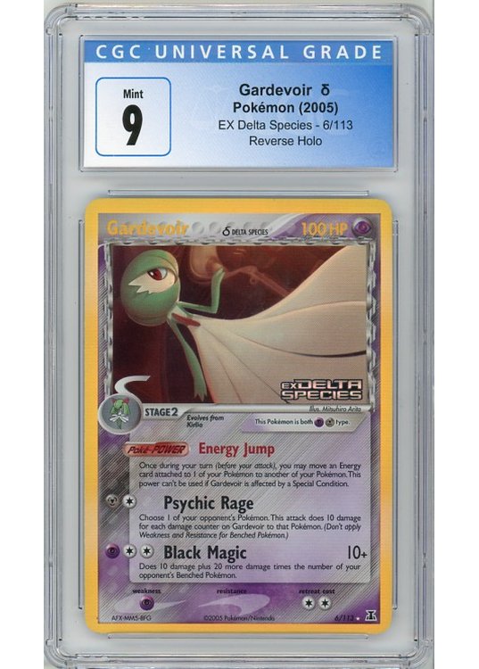 Gardevoir &delta; 6/113 Reverse Foil CGC 9