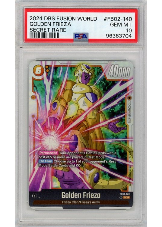 Golden Frieza (Secret Rare) (Dragon Ball) FB02-140 PSA 10