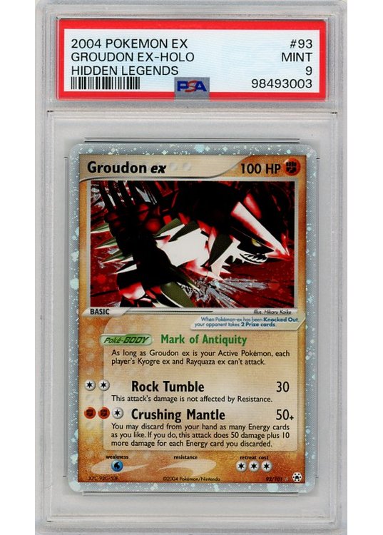 Groudon ex 93/101 PSA 9