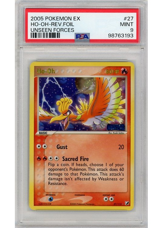 Ho-Oh 27/115 Reverse Foil PSA 9
