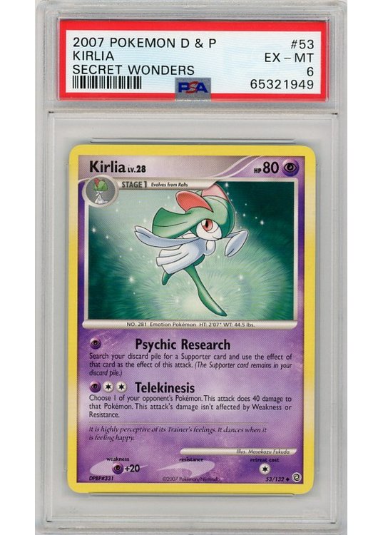 Kirlia 53/132 PSA 6