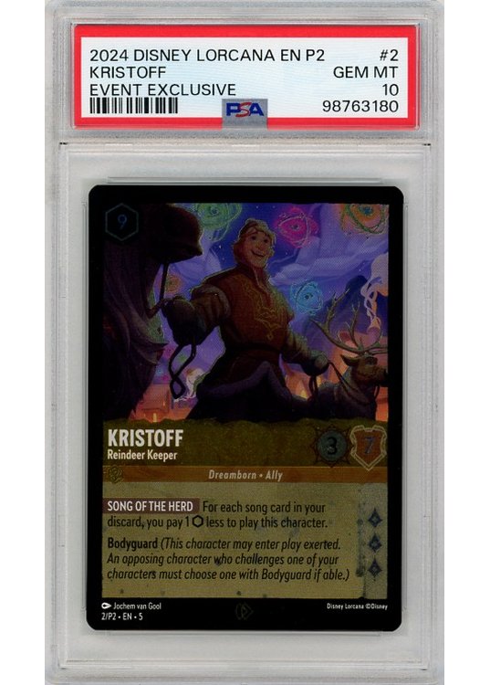 Kristoff (Event exclusive) (Lorcana) 2/P2 PSA 10