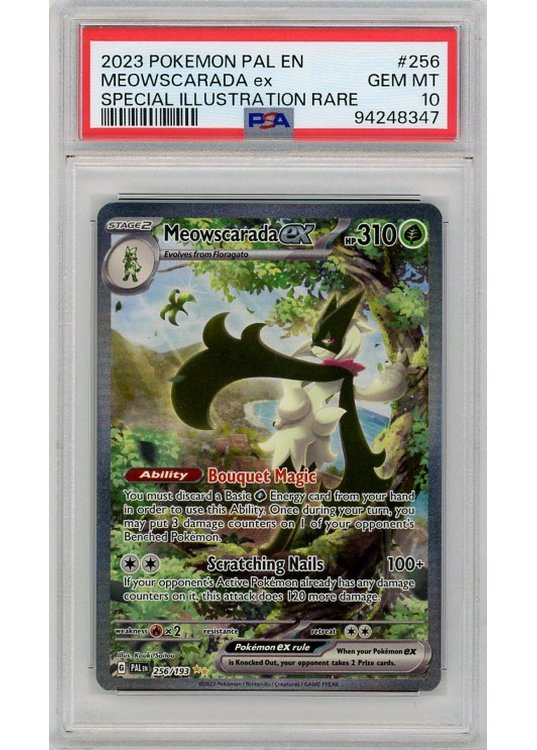 Meowscarada ex PSA 10 - Gradede pokemon kort på Pokemons.dk