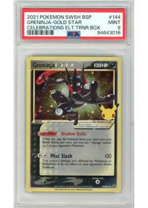 Greninja * (Gold star) SWSH144 PSA 9