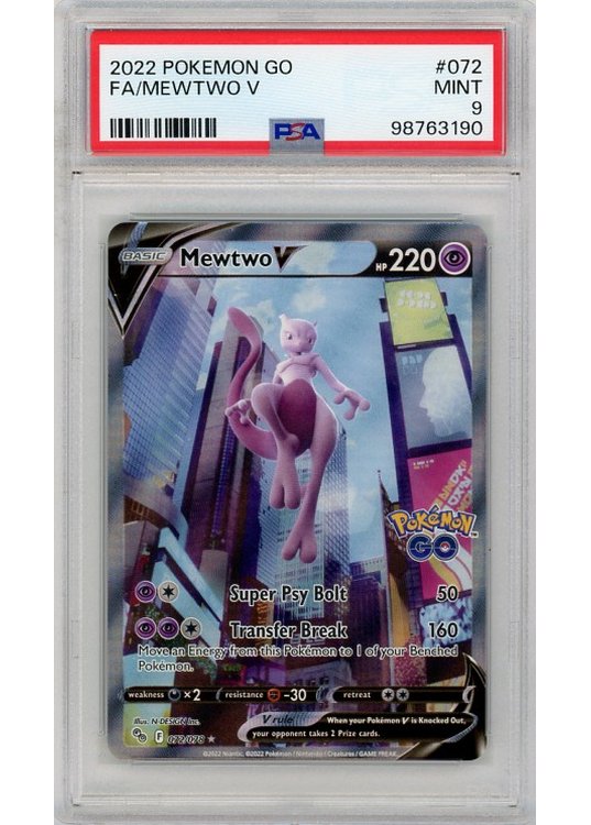 Mewtwo V 072/078 PSA 9