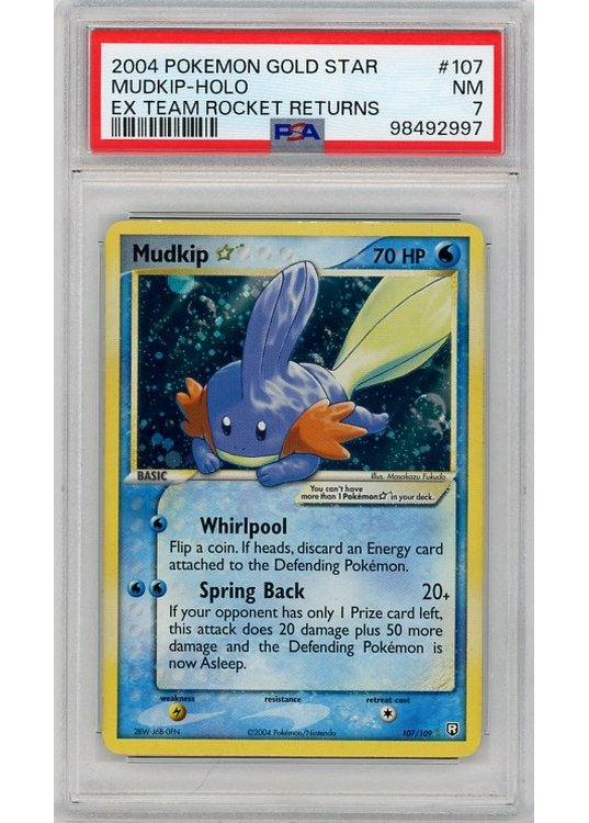 Mudkip * (Goldstar) 107/109 PSA 7