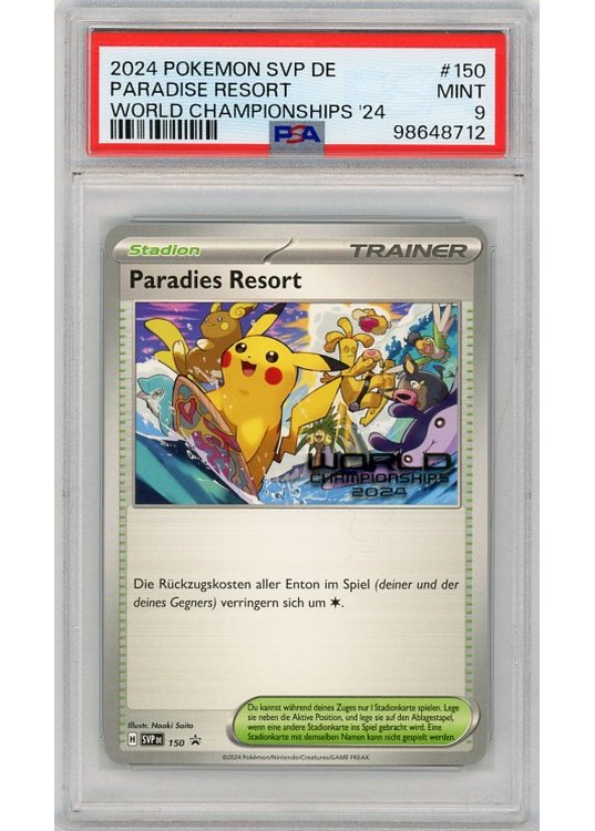 Paradise Resort パラダイスリゾート PSA9 Paradise Resort (Japanese) PSA 9 - Gradede pokemon kort på Pokemons.dk