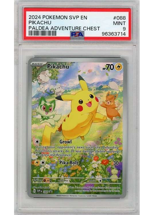 Pikachu SVP088 PSA 9