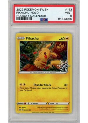 Pikachu Snowflake Stamp SWSH153 PSA 9