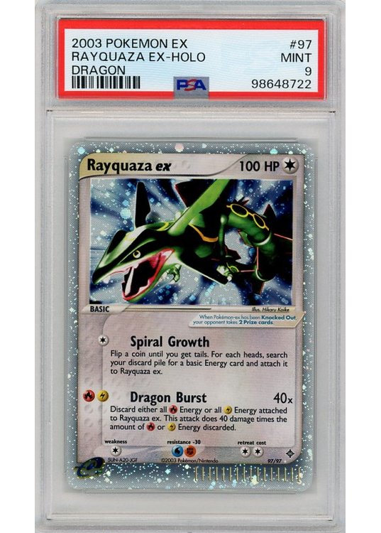 Rayquaza ex 97/97 PSA 9