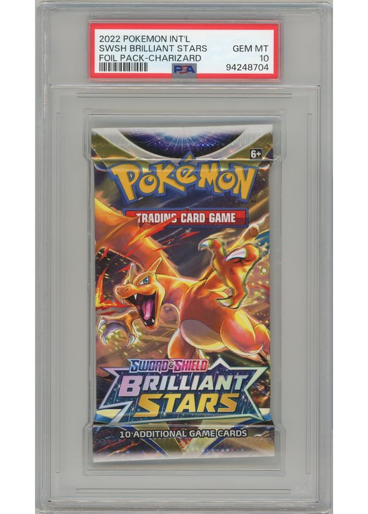 SWSH Brilliant Stars Charizard artwork PSA 10