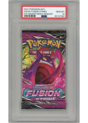 SWSH Fusion Strike Gengar VMAX artwork PSA 10