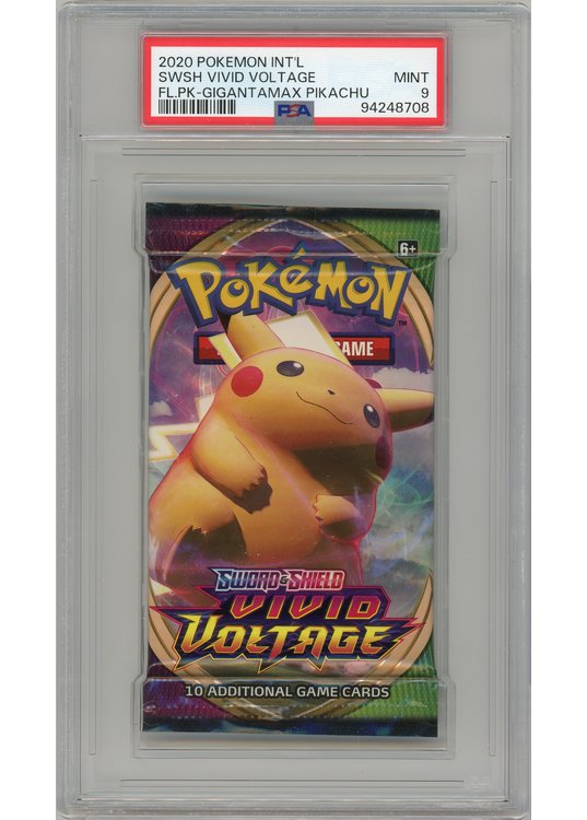 SWSH Vivid Voltage Pikachu VMAX artwork PSA 9