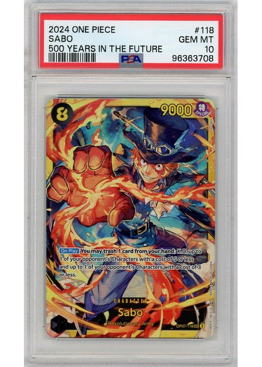 Sabo (500 Years in the future) (One Piece) OP07-118 PSA 10