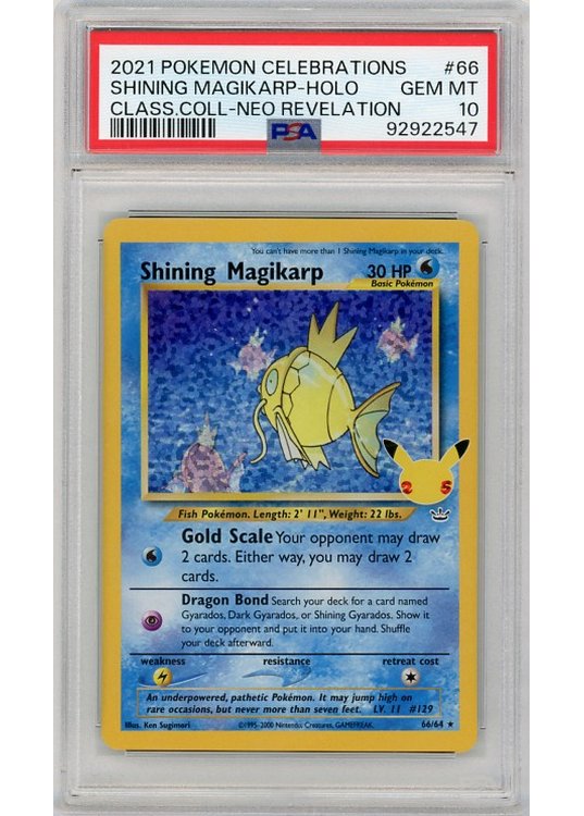 Shining Magikarp – Classic Collection 66/64 PSA 10