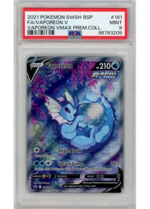 Vaporeon V SWSH181 PSA 9